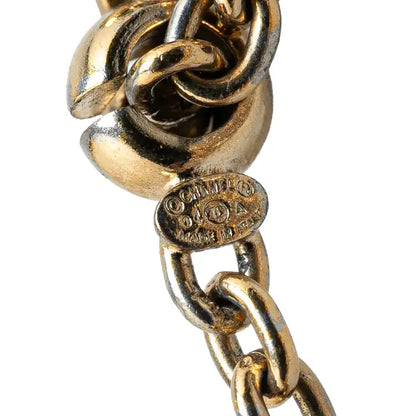 Chanel Gold Plated Resin Crystal Lipstick CC Bracelet