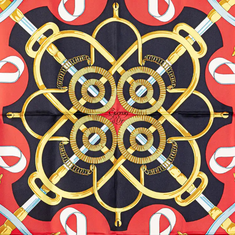 Hermès Eperon d'Or Silk Scarf