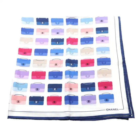 Chanel Flaps Print Silk Scarf