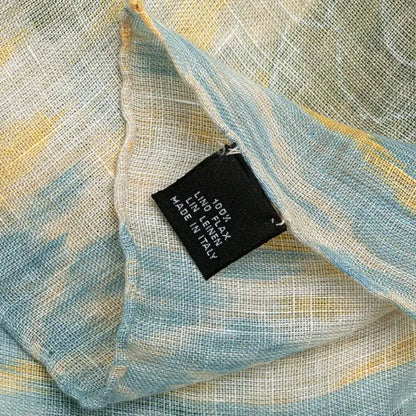 Chanel Camellia Printed Linen Scarf