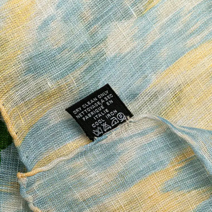 Chanel Camellia Printed Linen Scarf