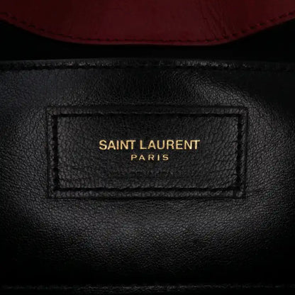 Saint Laurent Medium Iridescent Calfskin Triquilt Monogram College Bag