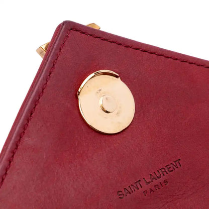 Saint Laurent Medium Iridescent Calfskin Triquilt Monogram College Bag