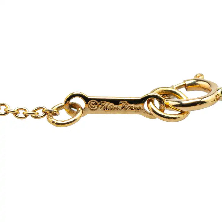 Tiffany Paloma Picasso 18K Yellow Gold Hammered Heart Pendant Necklace