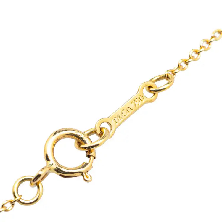Tiffany Paloma Picasso 18K Yellow Gold Hammered Heart Pendant Necklace