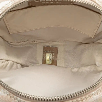 Chanel New Travel Line Nylon Round Pouch