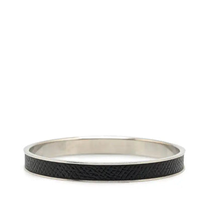 Hermès Leather Kelly Cadena Lock Bangle Bracelet