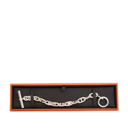 Hermès Large Model Sterling Silver Chaine D Ancre Bracelet