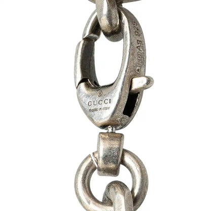 Gucci Sterling Silver Interlocking G Chain Necklace