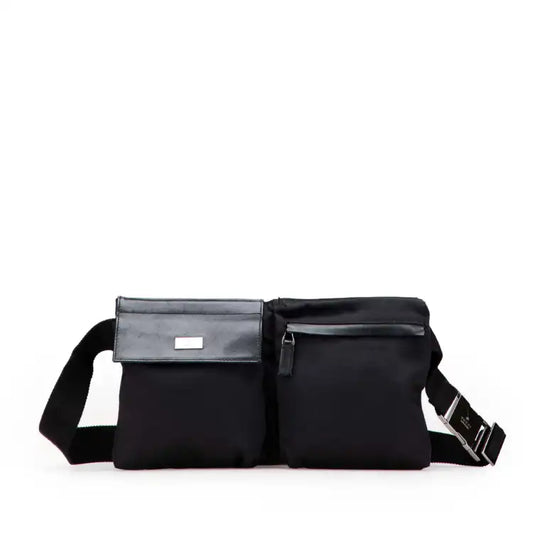 Gucci Nylon Double Pocket Belt Bag