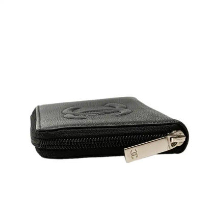 Chanel CC Caviar Zip Around Wallet