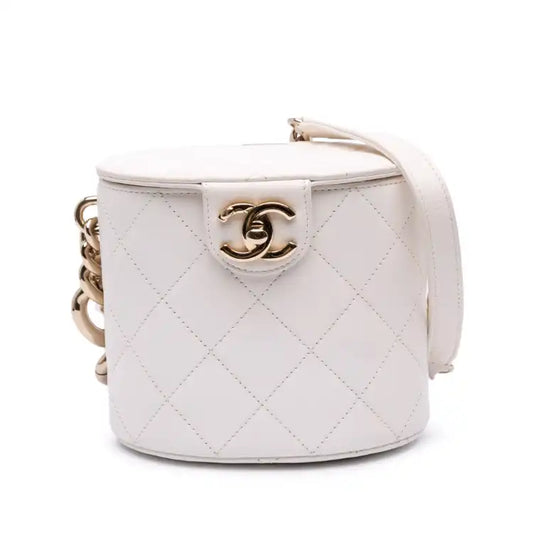 Chanel CC Lambskin Elegant Chain Vanity Case