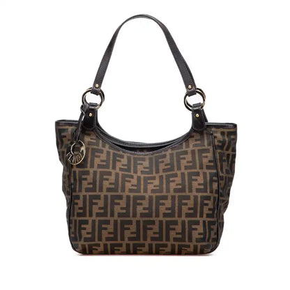 Fendi Zucca Canvas Shoulder Bag