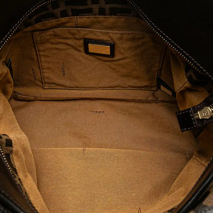 Fendi Zucca Canvas Shoulder Bag