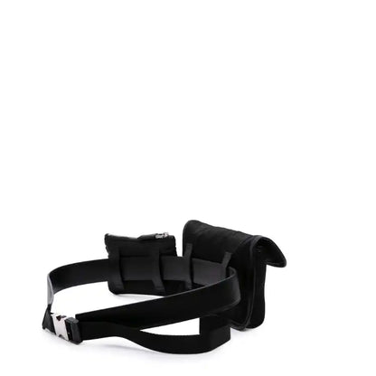 Prada Saffiano Trimmed Tessuto Belt Bag