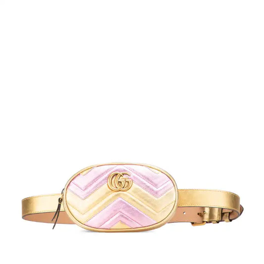 Gucci GG Marmont Matelasse Leather Belt Bag