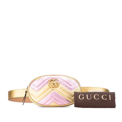 Gucci GG Marmont Matelasse Leather Belt Bag