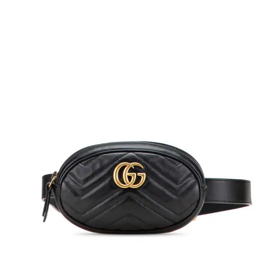 Gucci GG Marmont Matelasse Leather Belt Bag