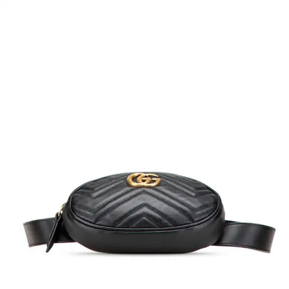 Gucci GG Marmont Matelasse Leather Belt Bag