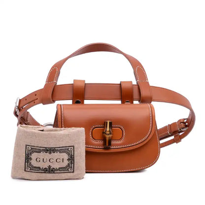 Gucci Mini Leather Bamboo 1947 Belt Bag