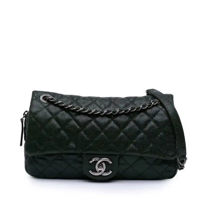Chanel Medium Quilted Iridescent Caviar Easy Flap