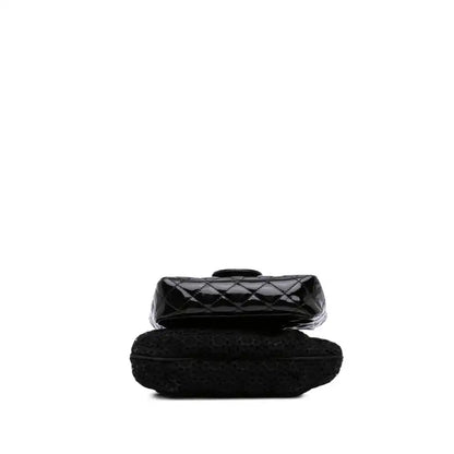Chanel Mini Patent Lace Kiss Lock Flap Double Bag