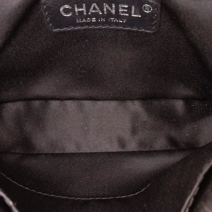 Chanel Mini Patent Lace Kiss Lock Flap Double Bag