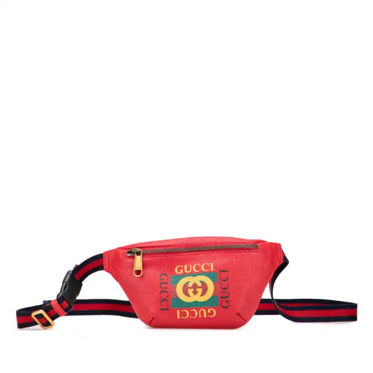 Gucci Small Leather Logo Belt Bag