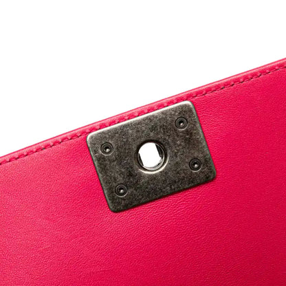 Chanel Quilted Lambskin Boy Flap Clutch
