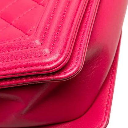 Chanel Quilted Lambskin Boy Flap Clutch