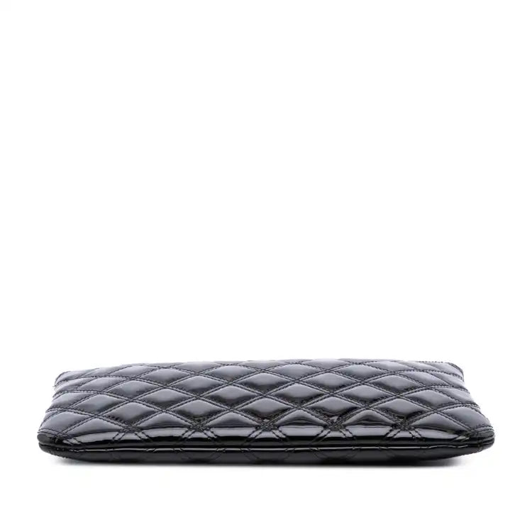 Chanel Medium Quilted Patent O Case Clutch