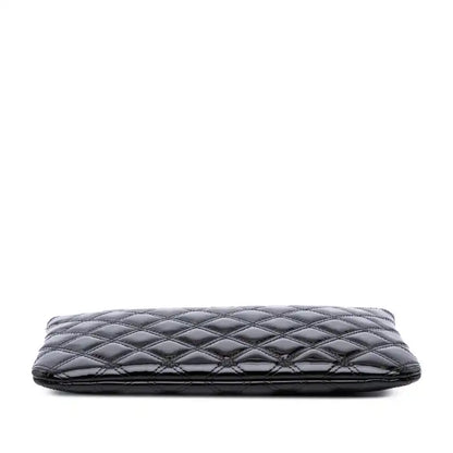 Chanel Medium Quilted Patent O Case Clutch