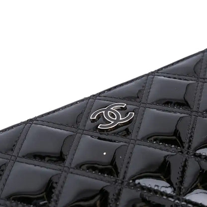 Chanel Medium Quilted Patent O Case Clutch