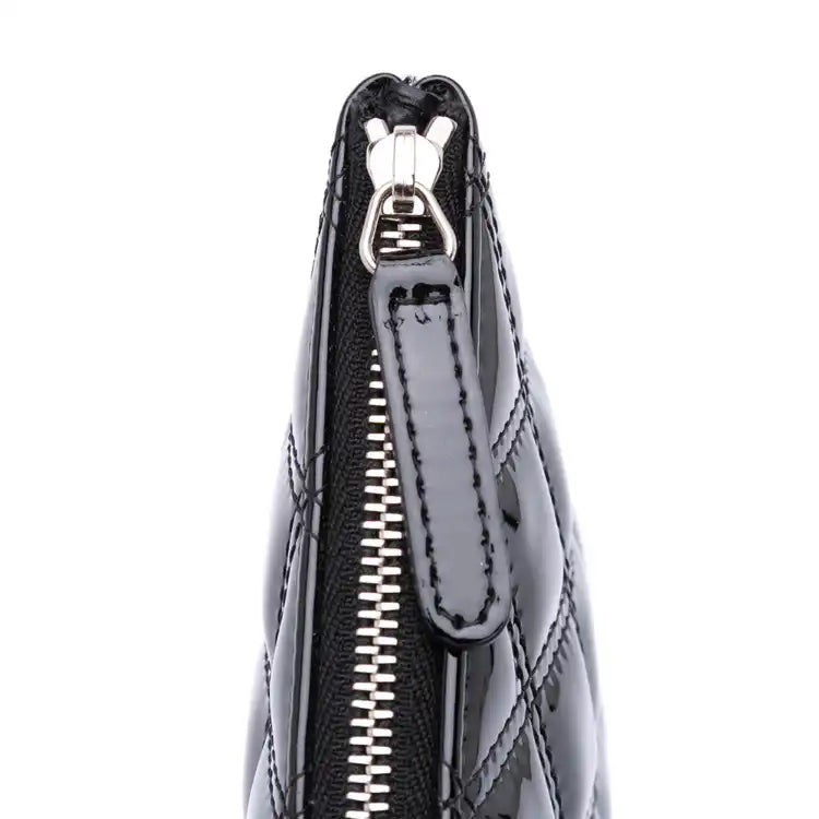 Chanel Medium Quilted Patent O Case Clutch