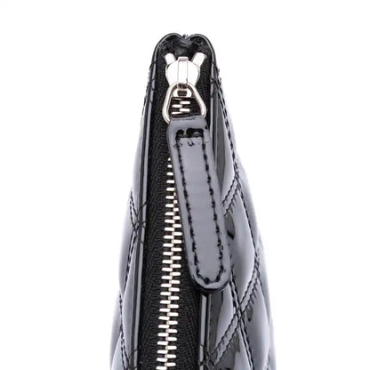 Chanel Medium Quilted Patent O Case Clutch