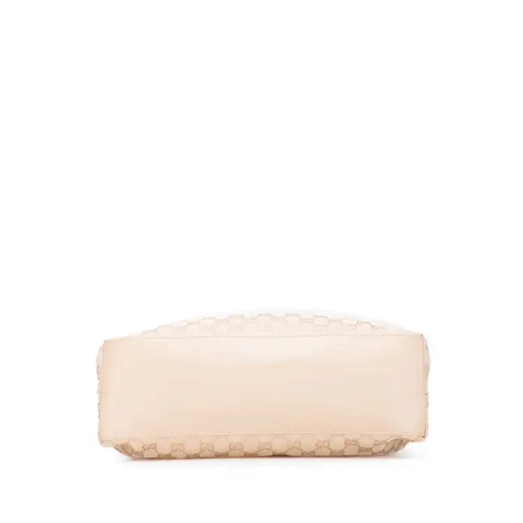 Gucci GG Canvas Bamboo Handbag