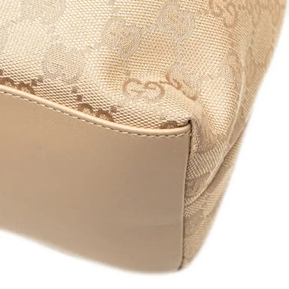 Gucci GG Canvas Bamboo Handbag