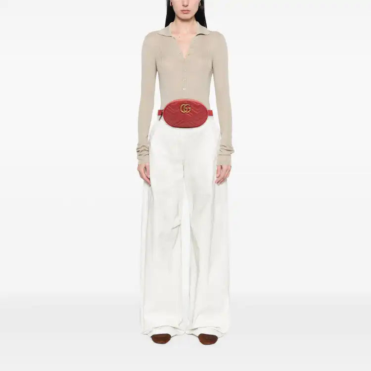 GucciSmall GG Marmont Matelasse Leather Belt Bag