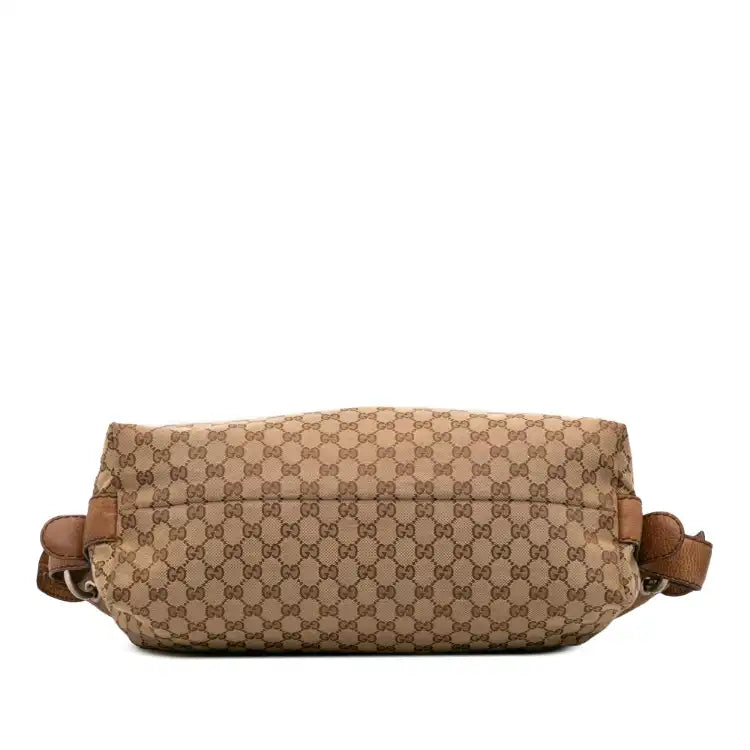 Gucci Medium GG Canvas Bamboo Bar Tote