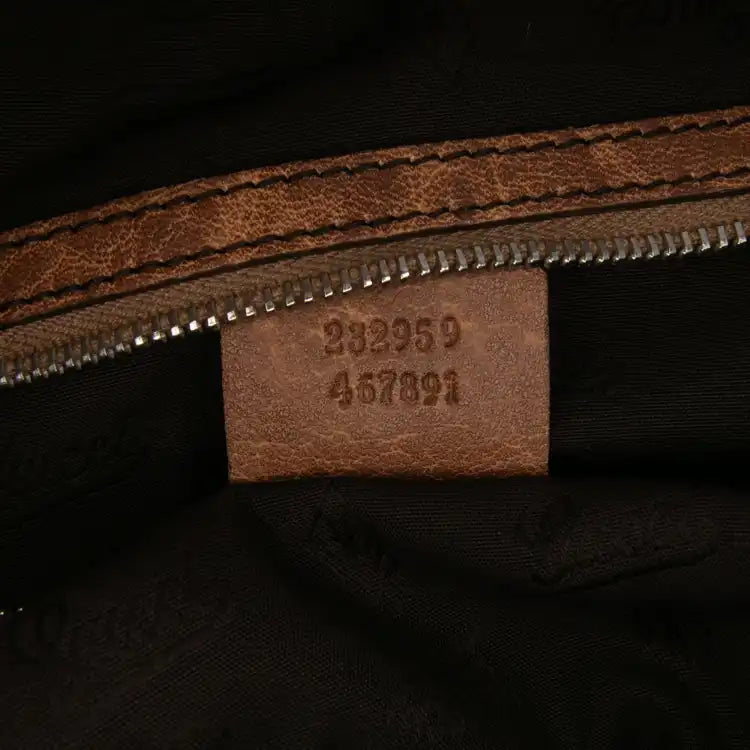 Gucci Medium GG Canvas Bamboo Bar Tote