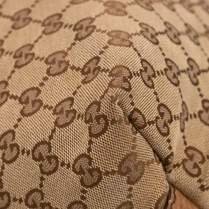 Gucci Medium GG Canvas Bamboo Bar Tote