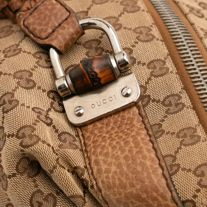 Gucci Medium GG Canvas Bamboo Bar Tote