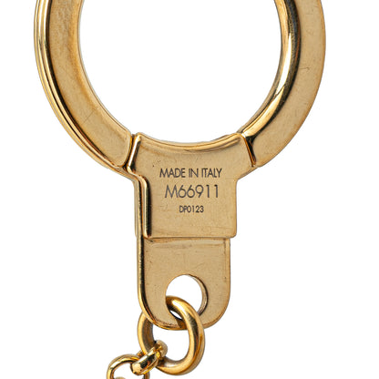 Louis Vuitton Gold Plated Bee Flower Bag Charm Key Chain