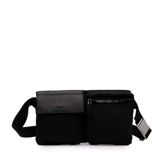 Gucci GG Canvas Double Pocket Belt Bag