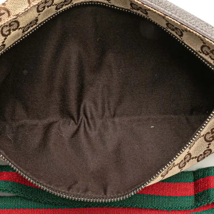 Gucci GG Canvas Web Double Pocket Belt Bag
