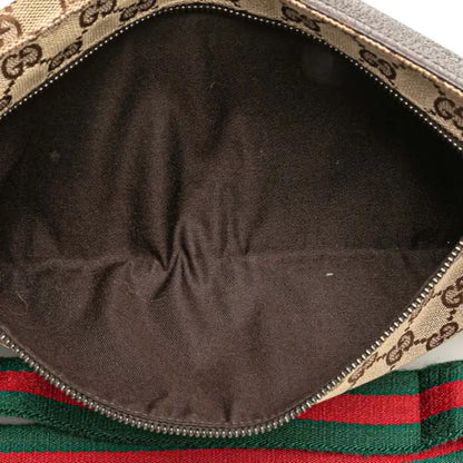 Gucci GG Canvas Web Double Pocket Belt Bag