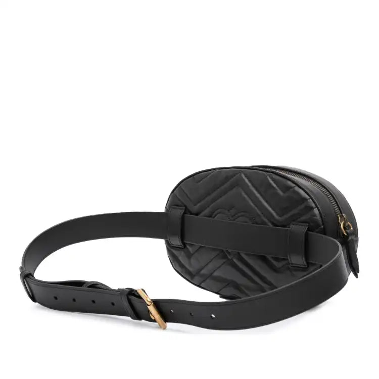 Gucci GG Marmont Matelasse Leather Animalier Belt Bag
