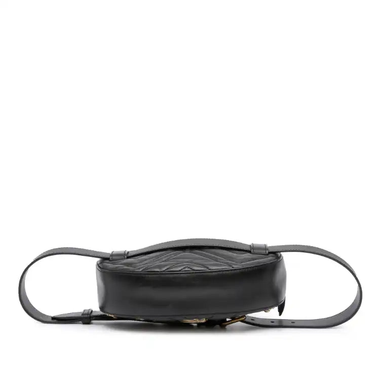 Gucci GG Marmont Matelasse Leather Animalier Belt Bag
