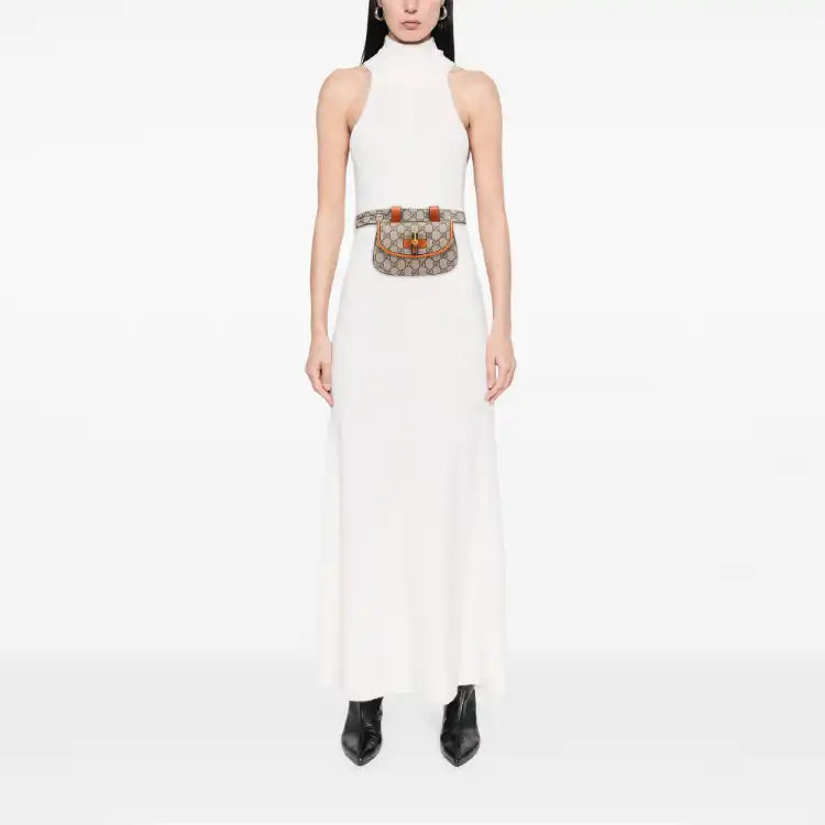 Gucci Mini GG Supreme Web Bamboo 1947 Belt Bag