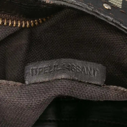 Burberry Haymarket Check Coated Canvas Hobo Bag